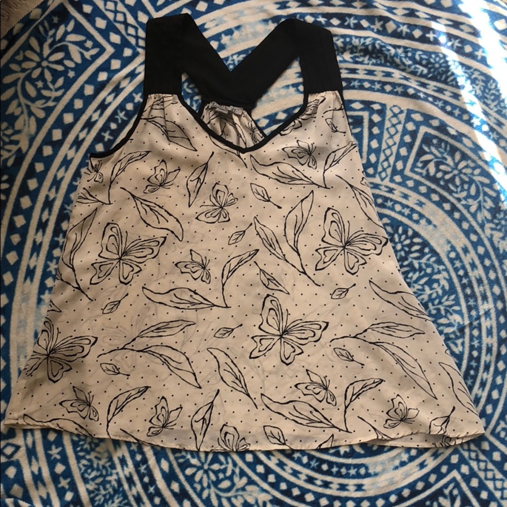 Floral print forever 21 shirt